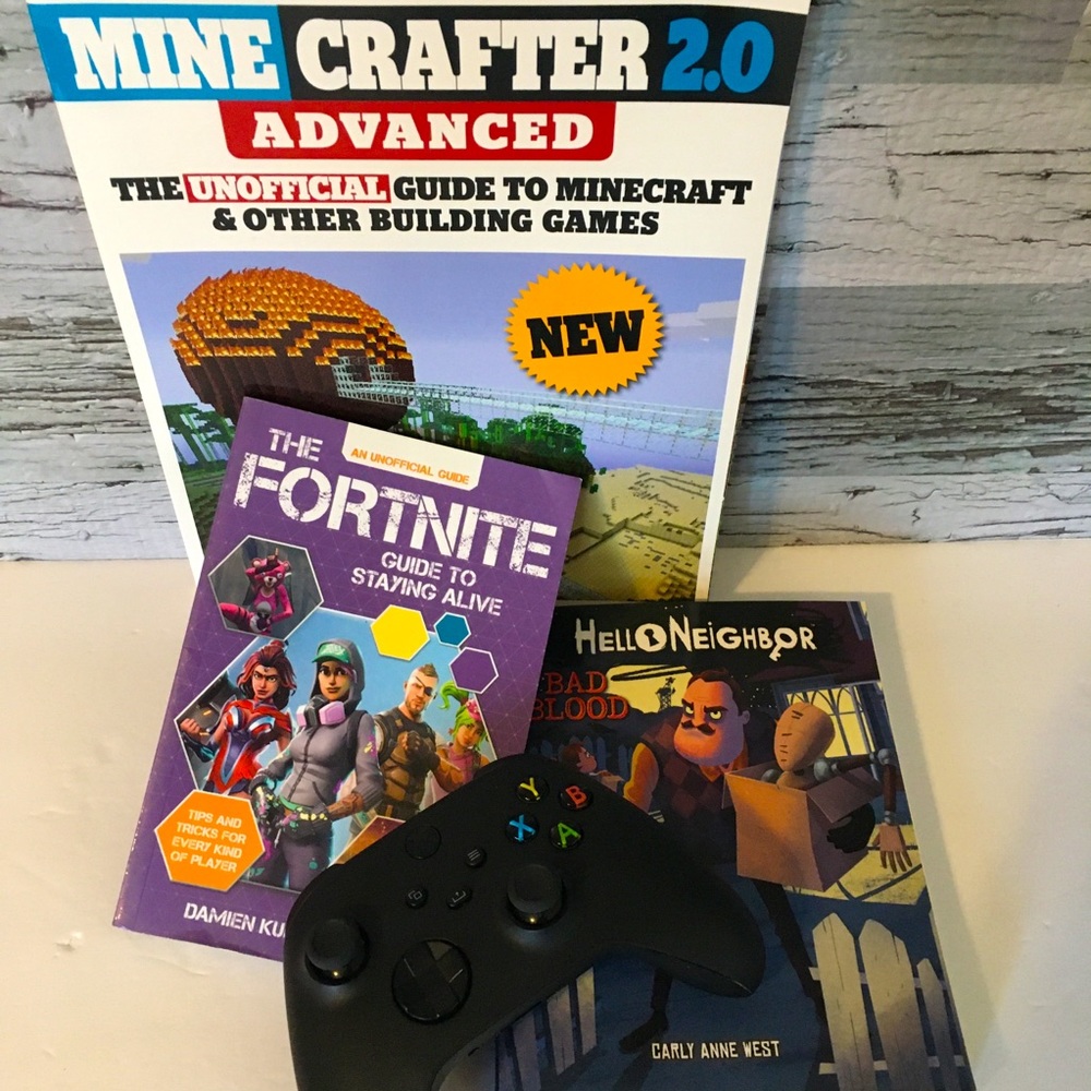 Fortnite Minecraft and Hello Neighbor Books